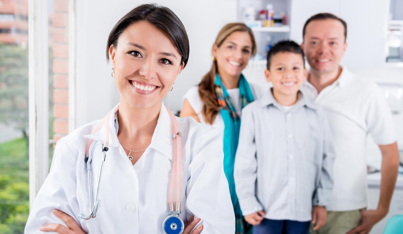 American Board Of Osteopathic Family Physicians Doctor with a family - American Osteopathic Board of Family Physicians